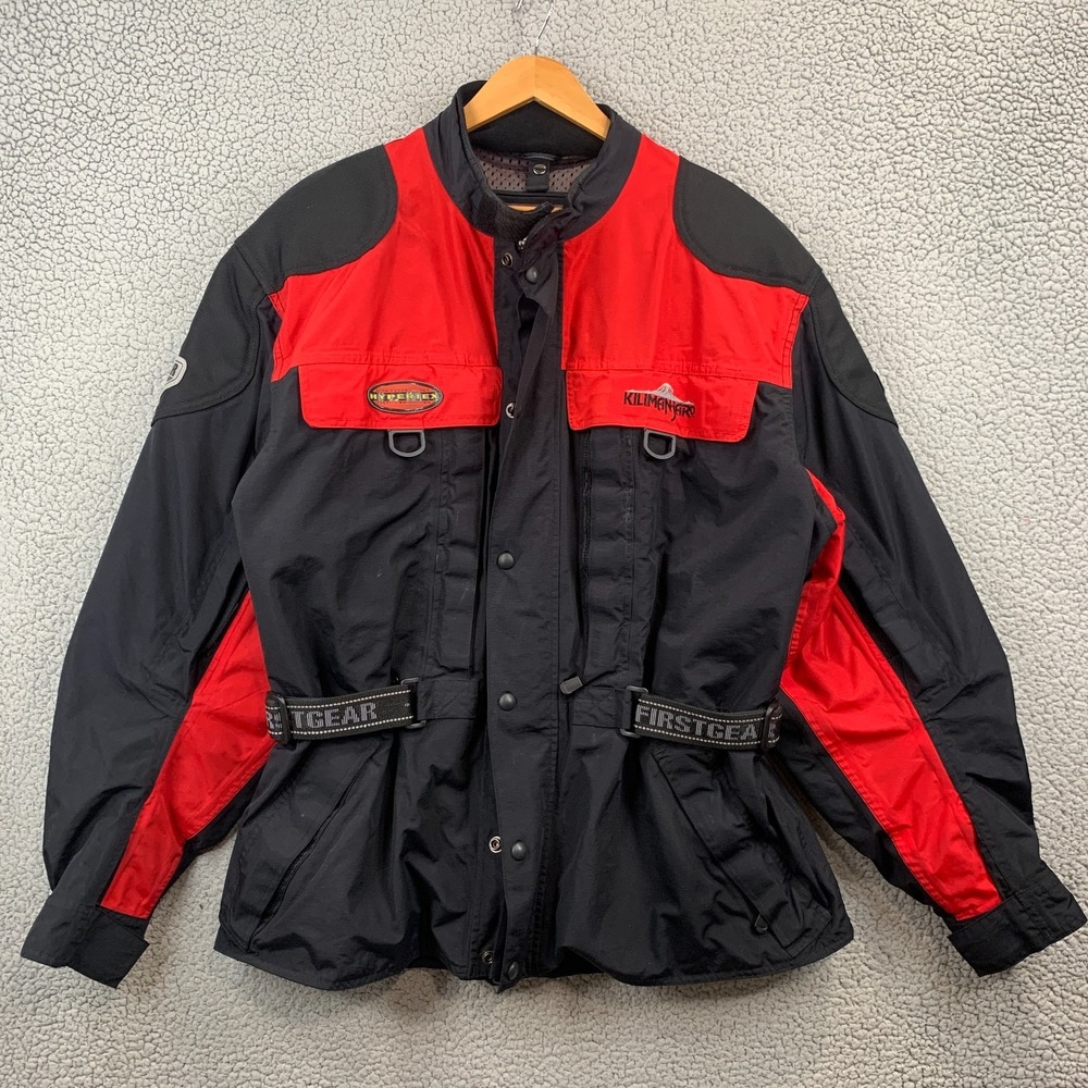 First Gear Mens Kilimanjaro Hypertex Padded Heavy Motorcycle Jacket Size 2XL